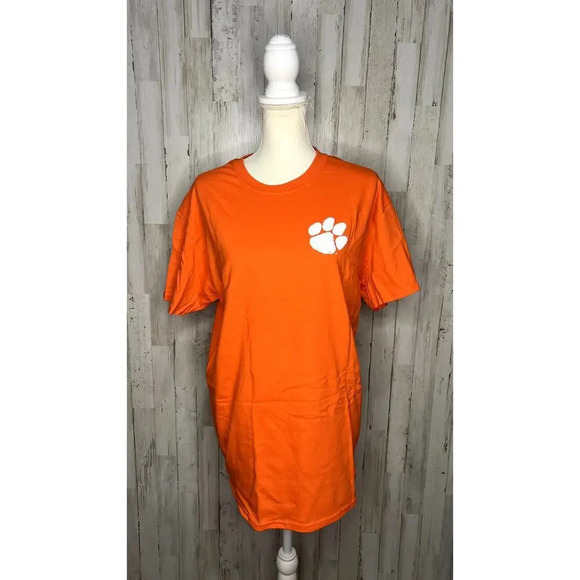 Clemson Tigers "Saturday Nights in Clemson" Orange Graphic Short Sleeve T-Shirt - Picture 2 of 5